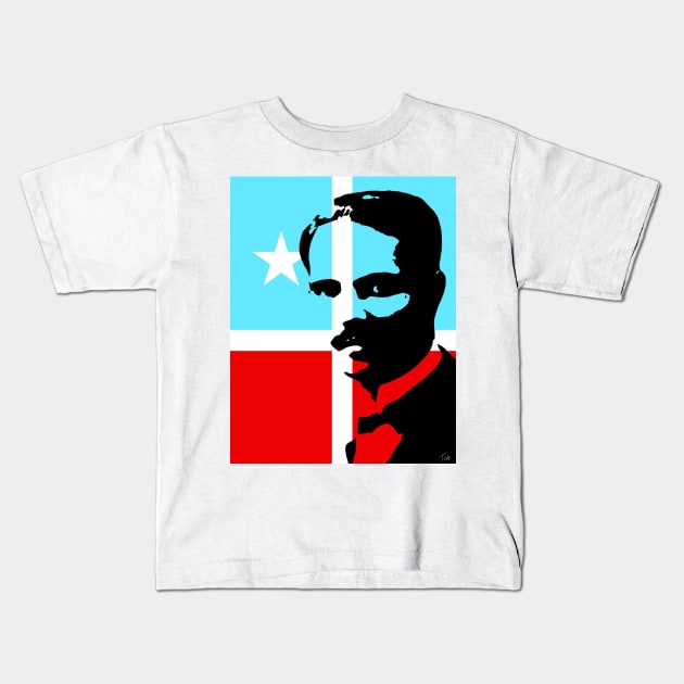 Pedro Albizu Campos Kids T-Shirt by Art y Son con Tania